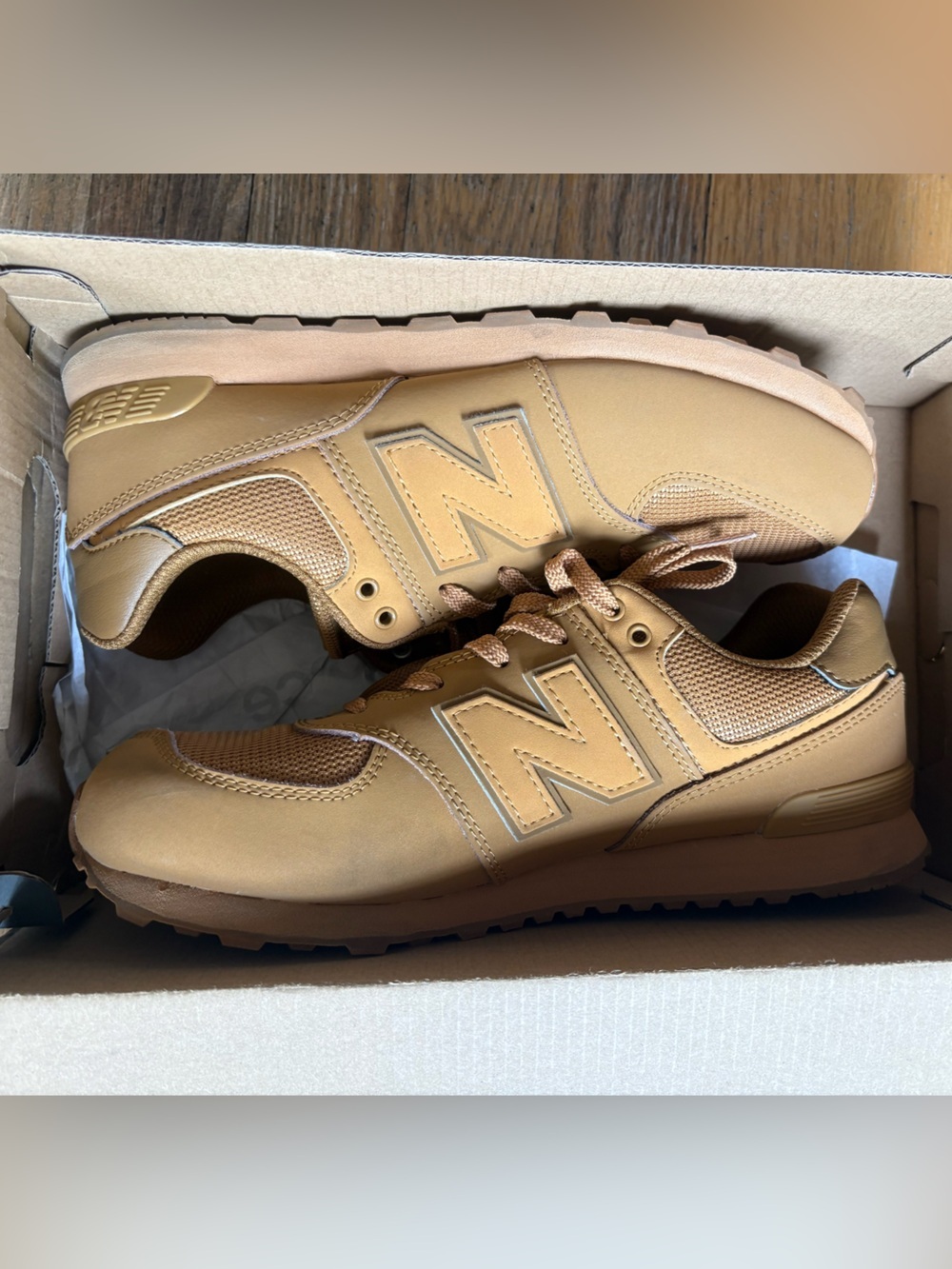 New Balance 574 in Wheat Brown